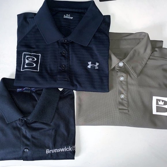 Nike Shirts Bundle Brunswick Bowling Shirts4 Zip Mens L Poshmark